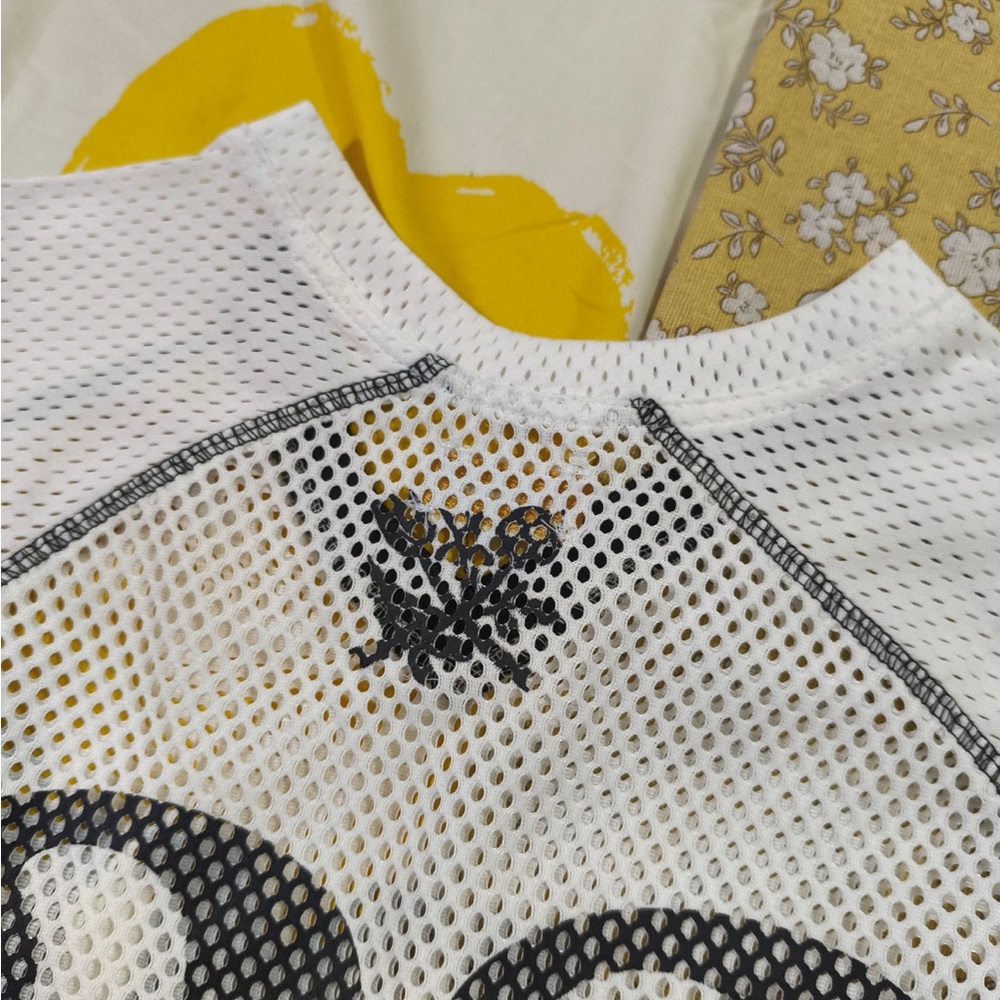 Aime Leon Dore White Mesh Jersey with Black Trims and '32' Print - Picture 8 of 8